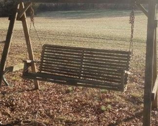 Wooden Yard Swing And Stand