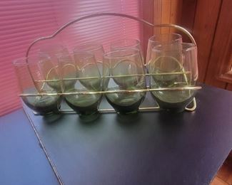 Vintage glass barware 