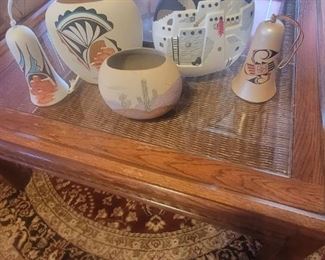 Signed Native American pottery pieces