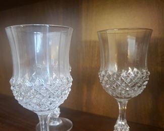 Crystal water glasses set of 6