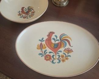 Vintage platter & Bowl