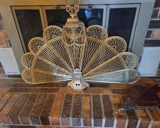 Nice brass vi Tage fireplace fan