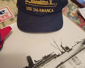 Collection of Uss Talamanca Navy pieces 