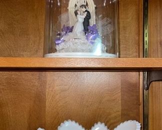 Vintage Heavy Milk Glass Bowl