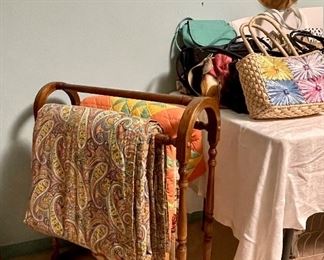 Antique Quilts, Quilt Rack