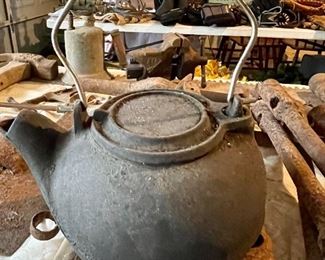 Vintage Cast Iron Kettle