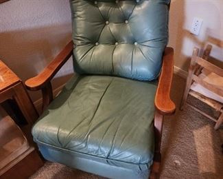 MCM Turquoise Chair