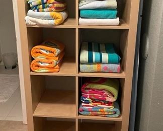 Storage Cube with Beach Towels