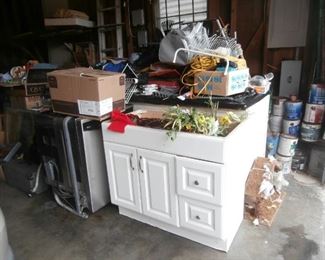 Kitchen Cabinets, Dishwasher & Garage Items