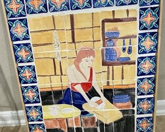 Artist made tile picture.