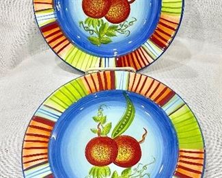 "Laurie Gates" Market Garden Salad Plates