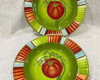 "Laurie Gates" Market Garden Salad Plates
