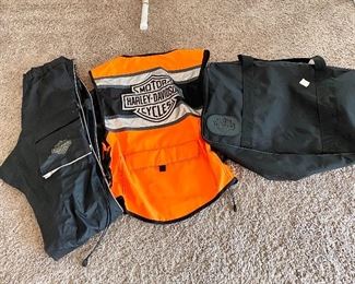 Harley Davidson Pants, Vest & Bag