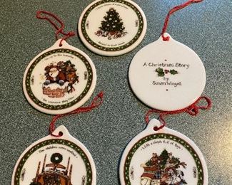 Christmas Story Ornaments by Susan Winget. Set of 5.