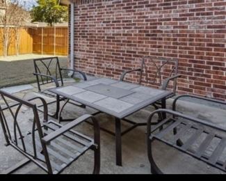 FirePit/Table, Chairs