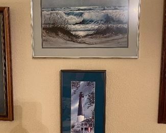 Ocean and Lighthouse Art