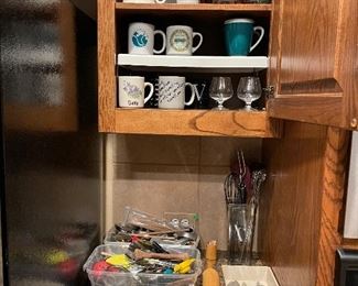 Mugs, Glassware, Cooking Utensils 