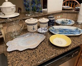 Serving Pieces, Canisters, Pitcher