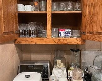 Glassware, Apollo Moon Mission glasses, small appliances