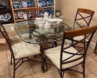 Glass Table with 6 Chairs