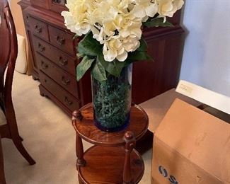 Tiered Table (sold), Floral