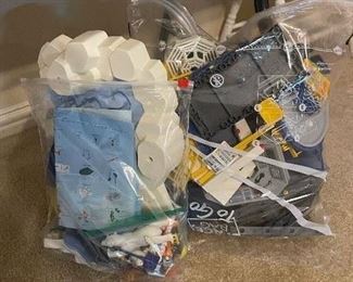 Vintage Play Mobil Toys; Airport and Glacier Explorer