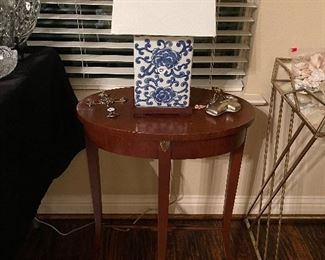 Small table, Lamp (sold)