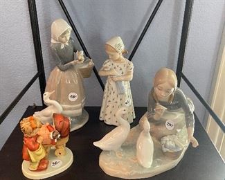 Lladro, Goebel, etc.