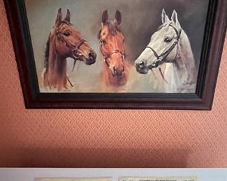Kitty Cucumbers and a cool horse painting 