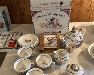 Alice in Wonderland tea set