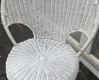 Wicker Chair White