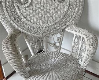 White Wicker Chair