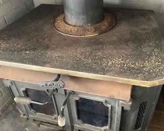 Vintage Cast Iron Fireplace