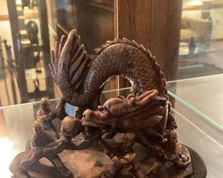 Carved Dragon Figurine