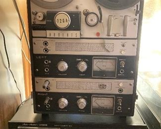 Vintage Reel to Reel and Fisher Professional Tape Deck