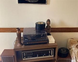 Vintage Panasonic Stereo, 45 rpm records