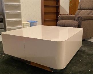 White square coffee table