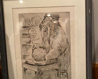 The Potter Etching