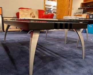 Glass top coffee table