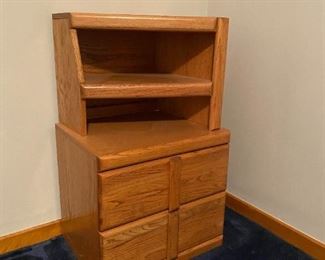 Wood nightstand