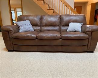 Brown Leather Sofa