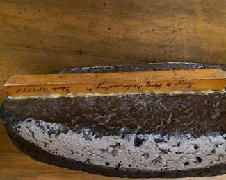 (D6) PAIR - 1 is signed 1 is not (clearly the same maker so sold as a set) Cork? Carved Duck Decoy by George King PA. 17" long. Asking $125 for the pair. 