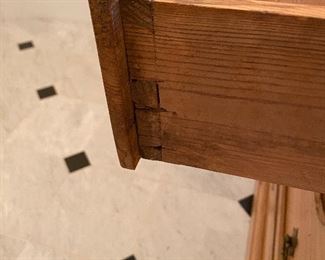 (F10) Beautiful Antique Cabinet used in Entry Way. Handcut dovetails. Measures 40.5" wide x 21" deep x 36" tall.  Asking $325. 