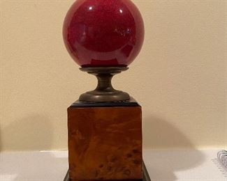 Silvestri Stand with Large Crystal Orb. Asking $35. 