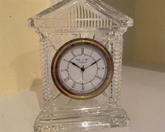 Waterford Desk Clock 6.5" tall. Asking $15. 