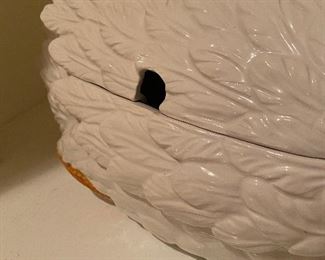 LARGE Swan Soup Tureen. 22" long x 19" tall.  Chelsea House. Port Royal Italy. No ladle. PERFECT condition. I don't see a single flaw but you're of course welcome to take a good *careful* look! Asking $750. 