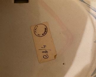 Matching Wall Pocket & Fountain Made in Italy.  Pocket is 15" wide x 8" tall. Fountain is 10" wide x 17" tall. Asking $225 for the pair. 