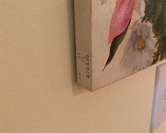 Hand Painted Floral Wall Mirror 19" wide x 23" tall. Asking $45. 