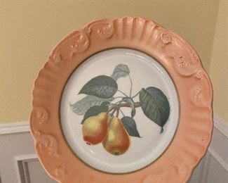 24 pieces Mottahedeh "Summer Fruit". Cake Stand. 8 saucers - 7 cups. Cake Stand. 8 plates. Asking $125. Excellent Condition. 