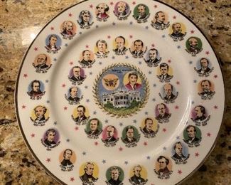Presidential Wall Hanging Plate with Ronald Reagan 1981 as the most recent president. Asking $10. 